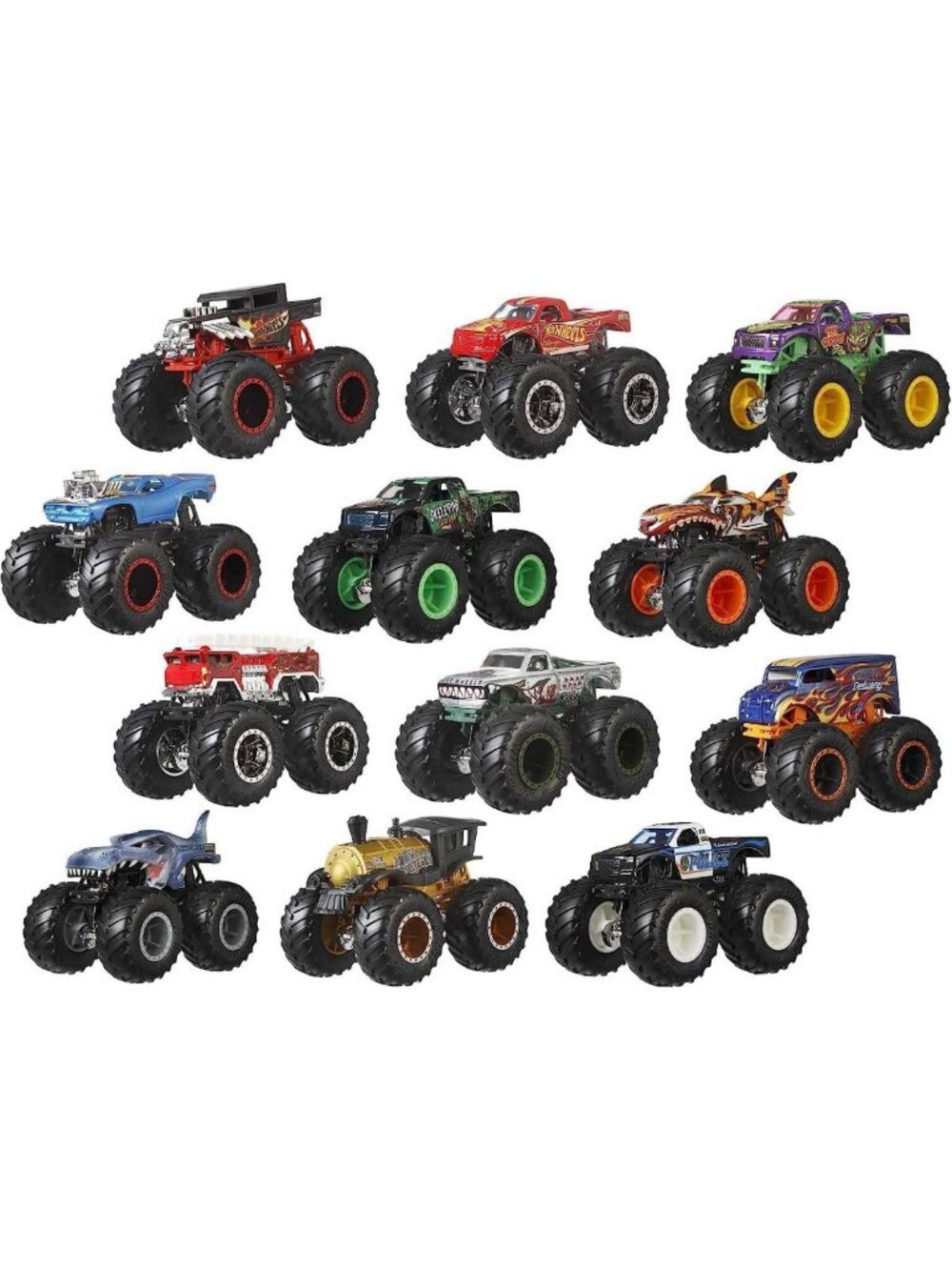 Hot Wheels Monster Trucks Ultimate Chaos! Exclusive Diecast Car 12-Pack